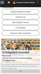 Mobile Screenshot of deutsch-lernen-online.net